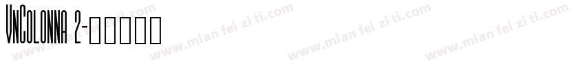 VnColonna 2字体转换